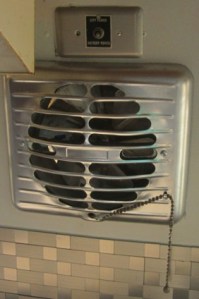 Reclaimed, refinished kitchen vent